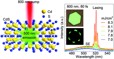 Graphical abstract: High quality two-photon pumped whispering-gallery-mode lasing from ultrathin CdS microflakes