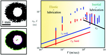 Graphical abstract: Air mediates the impact of a compliant hemisphere on a rigid smooth surface