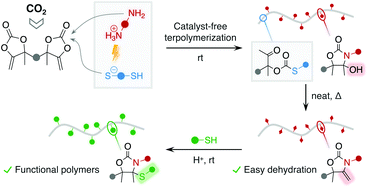 Graphical abstract: Facile construction of functional poly(monothiocarbonate) copolymers under mild operating conditions