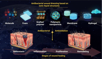 Graphical abstract: Advances in ionic liquid-based antimicrobial wound healing platforms