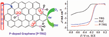 Graphical abstract: Phosphorus-doped graphene nanosheets as efficient metal-free oxygen reduction electrocatalysts