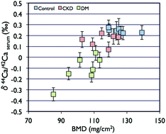 Graphical abstract: Calcium isotope signature: new proxy for net change in bone volume for chronic kidney disease and diabetic rats