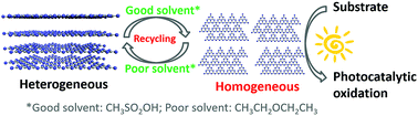 Graphical abstract: Dissolution and homogeneous photocatalysis of polymeric carbon nitride