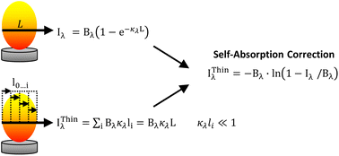 Graphical abstract: Investigation of a method for the correction of self-absorption by Planck function in laser induced breakdown spectroscopy