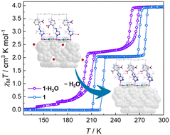 Graphical abstract: Guest water-induced structural transformation and spin-crossover variation of a two-dimensional Hofmann-type compound