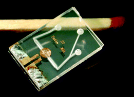 Graphical abstract: Measuring reaction kinetics in a lab-on-a-chip by microcoil NMR