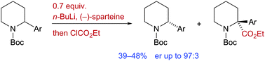 Graphical abstract: Synthesis and kinetic resolution of N-Boc-2-arylpiperidines