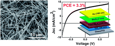 Graphical abstract: Bi2S3 nanowire networks as electron acceptor layers in solution-processed hybrid solar cells