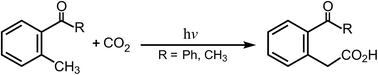 Graphical abstract: Mechanistic analysis of the photochemical carboxylation of o-alkylphenyl ketones with carbon dioxide