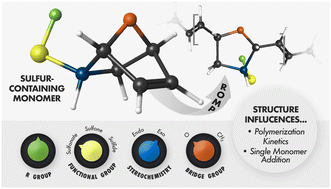 Graphical abstract: Ring-opening metathesis polymerization of (oxa)norbornenes with sulfonate, sulfone, and sulfoxide sidechains