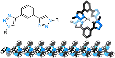 Graphical abstract: Structural diversity in 1D hydrogen-bonded chains assembled through bis(triazole) self-association