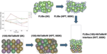 Graphical abstract: Computational insights into the corrosion behavior of NbTaMoW and NbTaMoWV high-entropy alloys in molten fluoride salts