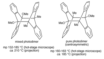 Mixed and pure meso-tetrasubstituted photodimers.