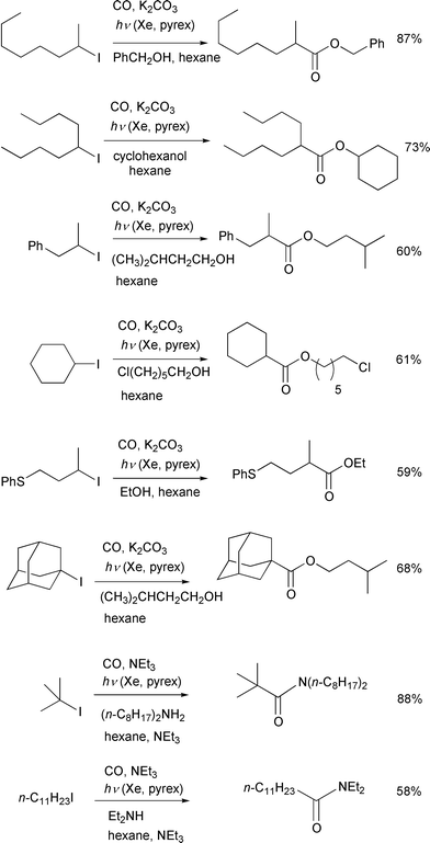 Conditions: 20–50 atm, Xe irradiation through a pyrex 
tube, 12–14 h.