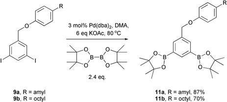 Synthesis of diboronate tag constructs.