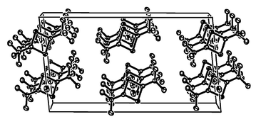 
          Unit cell diagram of 1.
        