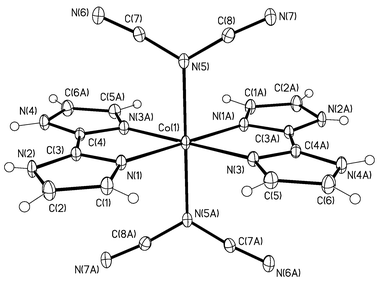 Novel Coordination Of Dicyanamide N Cn 2 Preferential Binding Of The Amide Nitrogen Chemical Communications Rsc Publishing Doi 10 1039 2j