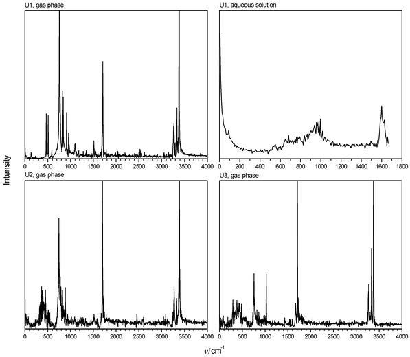 IR spectra of urea calculated from autocorrelation functions of the urea dipole.