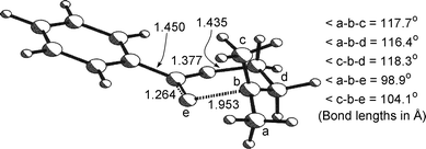 UB3LYP/6-31G(d,p)-optimised structure of the transition state 41
