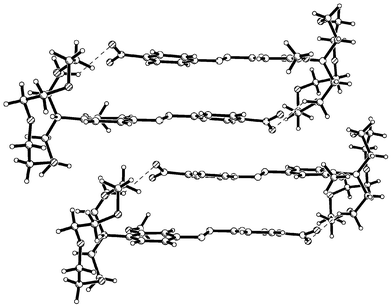 Packing diagram of Form II of 2·HPF6.