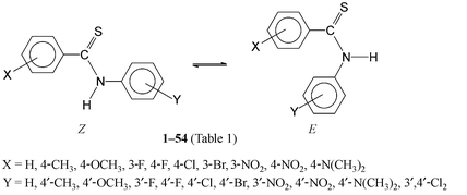 Reaction Series Not Obeying The Hammett Equation Conformational Equilibria Of Substituted Thiobenzanilides New Journal Of Chemistry Rsc Publishing