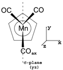 Molecular configuration of CpMn(CO)3
(see ref. 11).