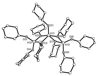 Structure of the trimeric aluminium alkoxide [Al(OcHex)3]3.