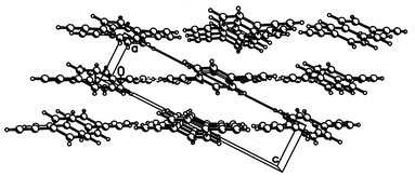 Crystal structure of 1, viewed down the y axis.