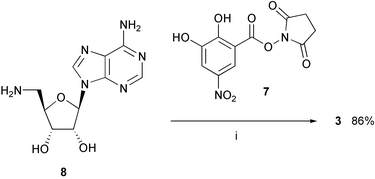 Synthesis of inhibitor 3. Reagents and conditions: (i) Et3N, DMF, 20 °C.
