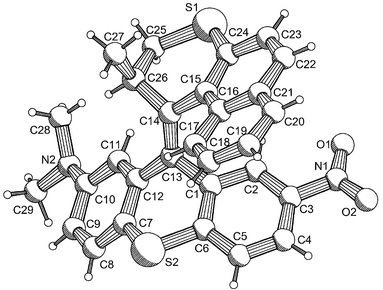 X-Ray crystal structure of energetically stable (2′R)-(M)-cis-1 with the methyl substituent in a (pseudo)axial orientation.