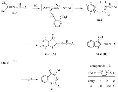 An Alternative Synthesis Of 2 N Arylhydrazono 1 Benzothiophen 3 Ones Organic Biomolecular Chemistry Rsc Publishing