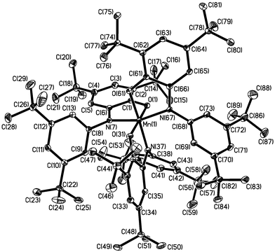 Perspective view of the neutral molecule in 3.