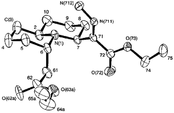 X-ray structure of hydrazone 6, formed by hydrogenation of 5.