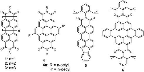 Rylene- and coronene carboximide derivatives.