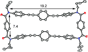 X-ray structure of achiral host 1a measured at −120 °C.