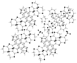 X-ray structure of the (22c)2+˙.PF6−(solvent) redrawn from ref. 67, copyright (2000) with permission from the Royal Society of Chemistry.