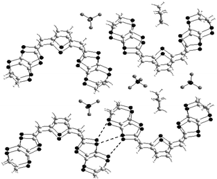 Structure of the dimer (38b2)2+ and X-ray structure of the salt 38b.ClO4(THF)0.5 redrawn from ref. 102, copyright (2002) with permission from Wiley-VCH.