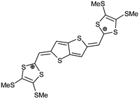 Structure of dication 43++.