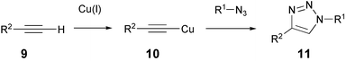 The copper-catalysed Huisgen-type cycloaddition.