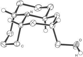 Crystal structure of alcohol 22.