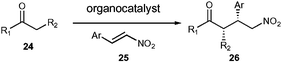 General pyrrolidine mediated nitro-Michael reaction.