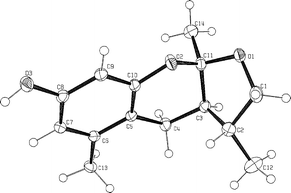 X-Ray structure of (±)-2.