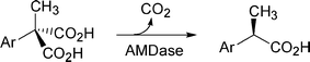 Asymmetric decarboxylation.