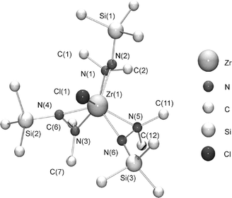 Molecular structure of 1 in the solid state.