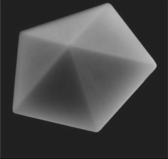 A decahedral nanoparticle from Yacaman et al.