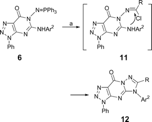 Synthesis of compounds 12 (a) RCOCl, CH2Cl2, NEt3, 40 °C, 2–4 h.