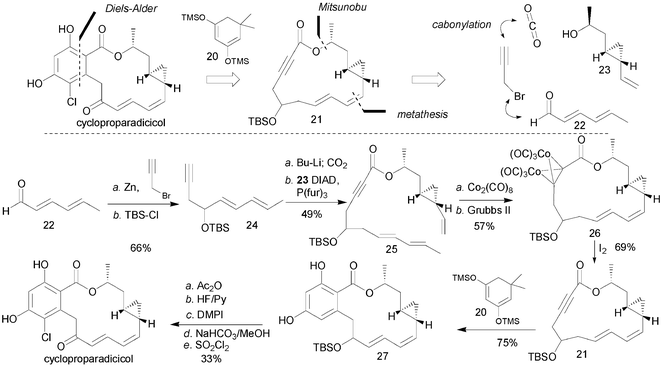 Synthesis of cycloproparadicicol by Danishefsky and co-workers.32