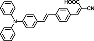 Molecular structure of TA-St-CA dye.