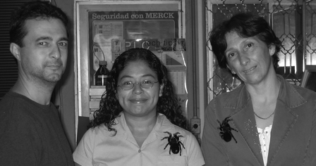 From left to right: Gerardo Corzo, Georgina Estrada and Elba Villegas.