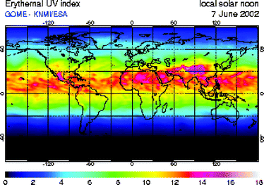 UV Index Worldmap
